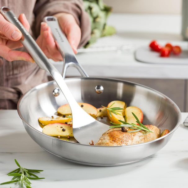 KitchenAid Bratpfanne Advanced Edelstahl ø 28 cm - ohne Antihaftbeschichtung