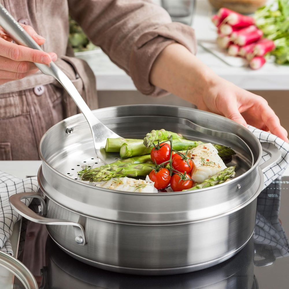 KitchenAid Stoommandje / Stoominzet Advanced RVS ø 26 cm - sfeerbeeld 2