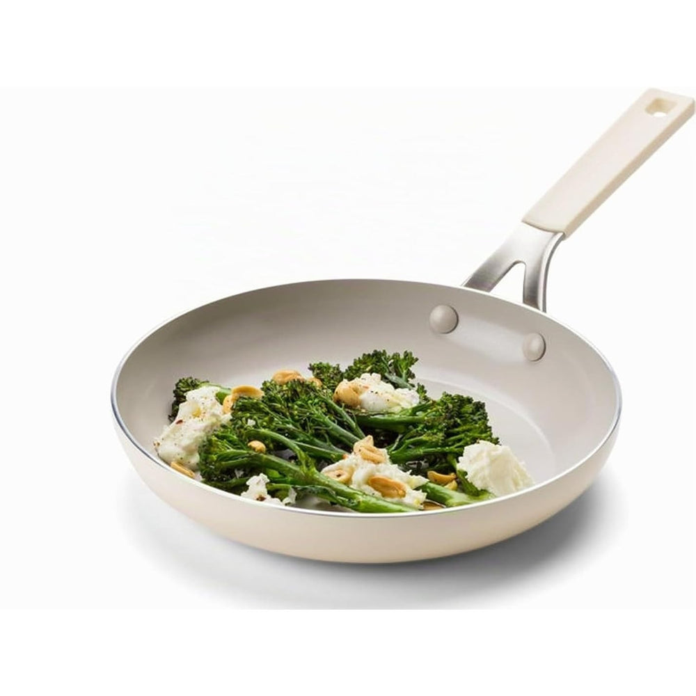 KitchenAid Koekenpan Aluminium Almond Cream ø 24 cm - productfoto