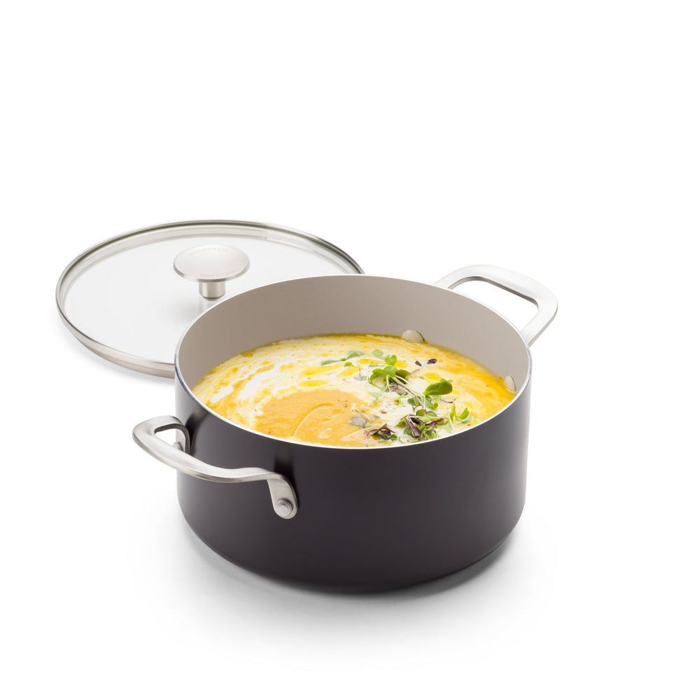 KitchenAid Kookpan Aluminium Mat Zwart ø 20 cm / 3.1 Liter - productfoto
