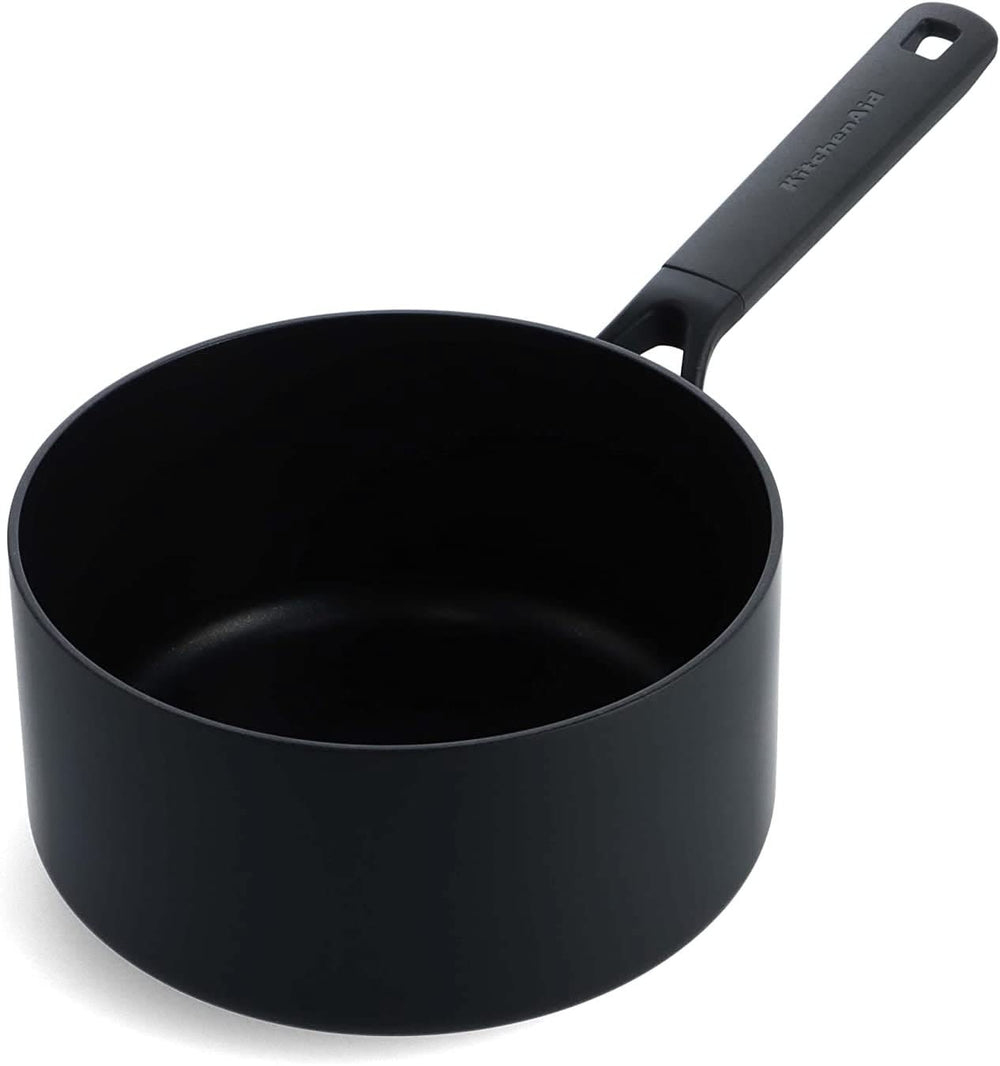 KitchenAid Steelpan Classic Forged Zwart ø 16 cm / 1.5 Liter - binnenkant