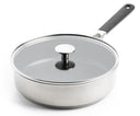 KitchenAid Schmorpfanne mit Deckel Classic Edelstahl ø 26 cm / 3,6 Liter - keramische Antihaftbeschichtung