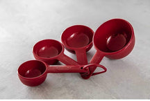 KitchenAid Maßlöffel-Set Core Kaiserrot Kunststoff 4-teilig - 237/118/79/59 ml