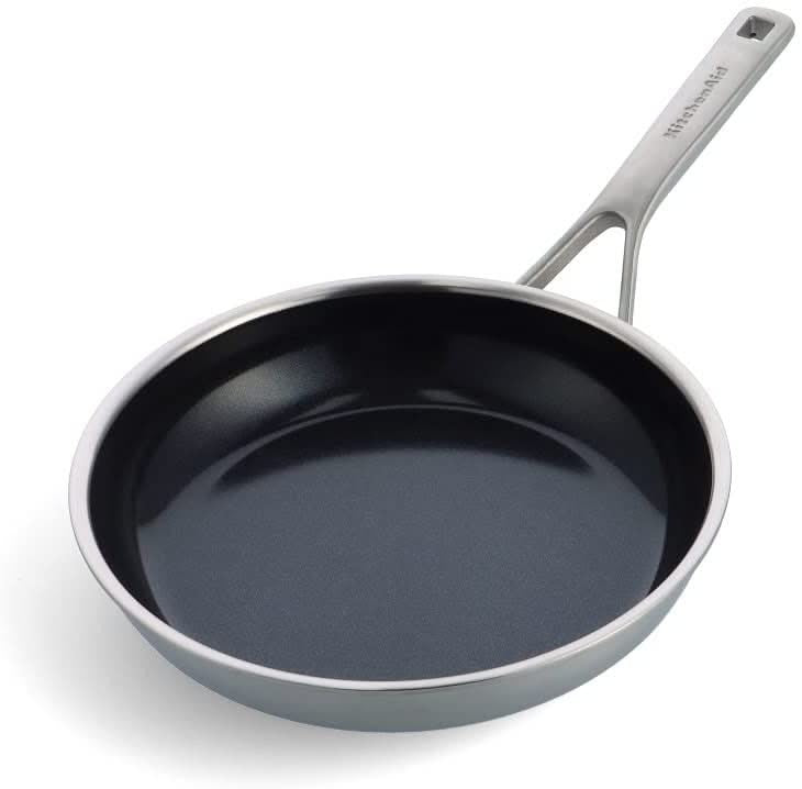 KitchenAid Koekenpan Multi-Ply RVS ø 24 cm - binnenkant