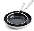 KitchenAid Koekenpannenset Multi-Ply RVS 2-delig - ø 20 & 28 cm