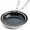 KitchenAid Koekenpannenset Multi-Ply RVS 2-delig - ø 24 & 28 cm