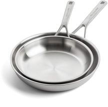 KitchenAid Bratpfannenset - Multi-Ply Edelstahl - ø 24 und 28 cm - ohne Antihaftbeschichtung