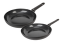 Cookinglife Bratpfannenset Black Cera Ø 24 und 28 cm – geeignet für alle Wärmequellen – keramische Antihaftbeschichtung