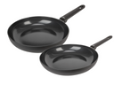 Cookinglife Bratpfannenset Black Cera Ø 24 und 28 cm – geeignet für alle Wärmequellen – keramische Antihaftbeschichtung