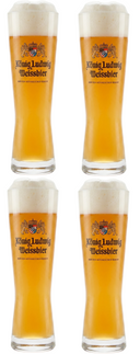 König Ludwig Biergläser Weizen 500 ml - 4 Stück