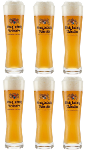 König Ludwig Biergläser Weizen 500 ml - 6 Stücke