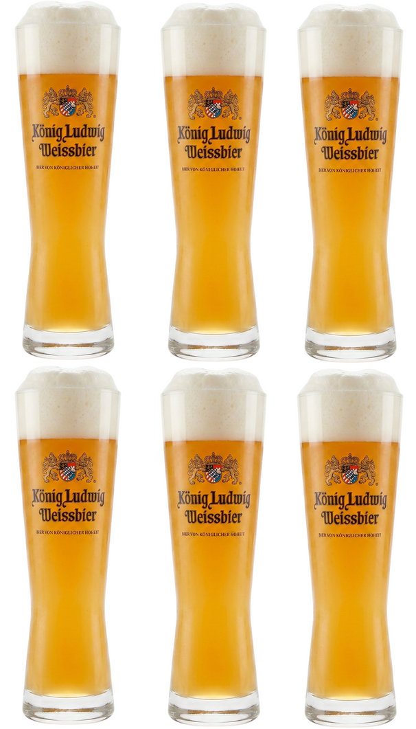 König Ludwig Biergläser Weizen 500 ml - 6 Stücke