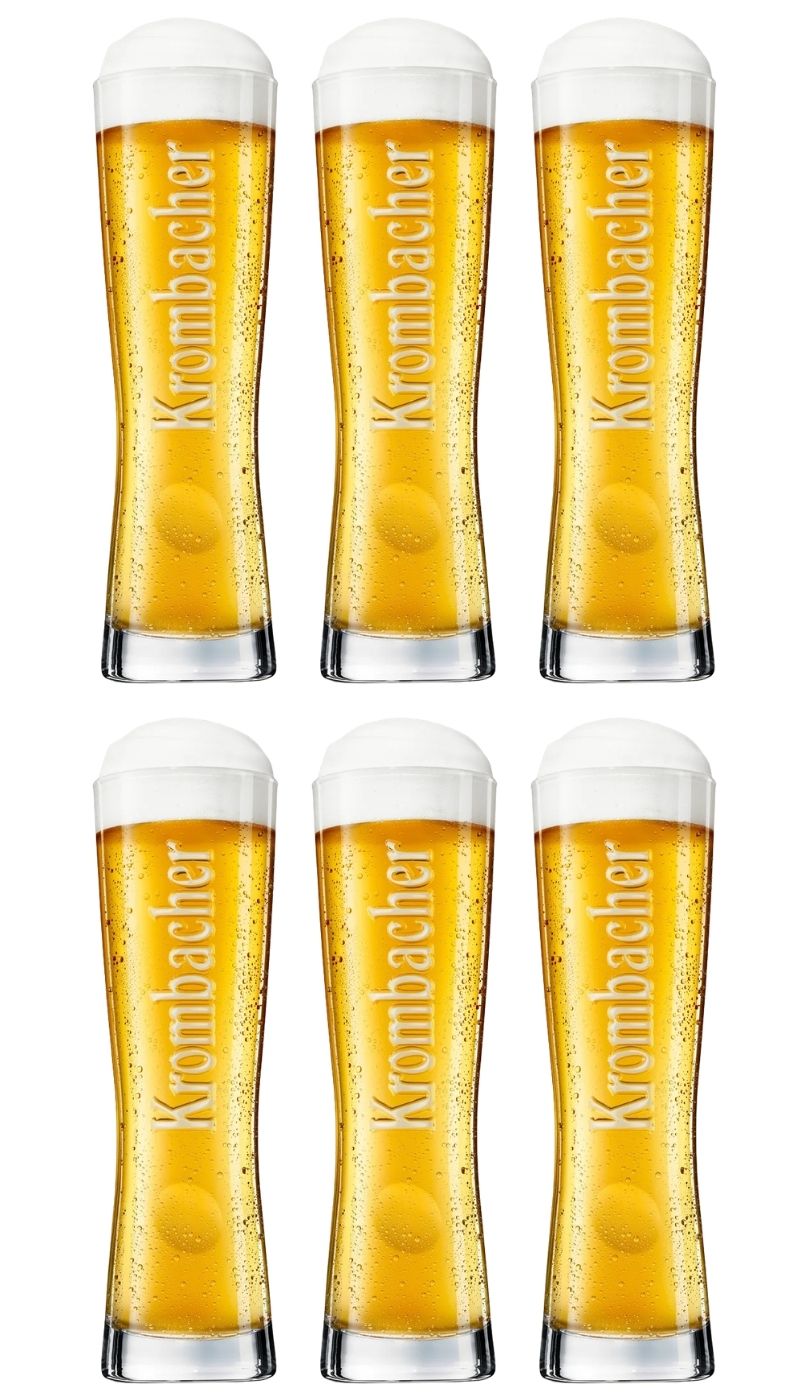 Krombacher Biergläser Star Cup 250 ml - 6 Stück