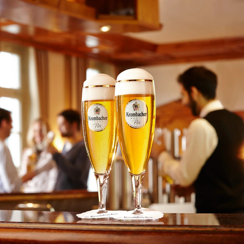 Krombacher Biergläser mit Stiel 300 ml - 4 Stück