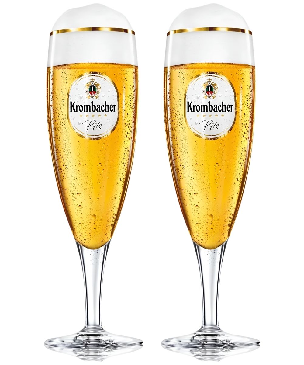 Krombacher Biergläser mit Stiel 300 ml - 2 Stück
