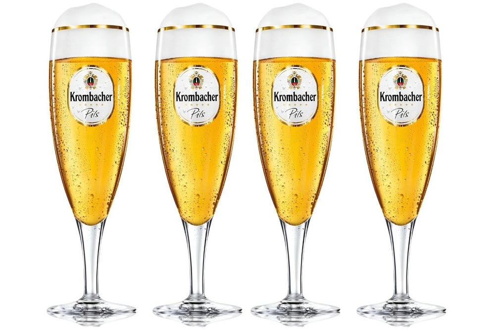 Krombacher Biergläser mit Stiel 300 ml - 4 Stück