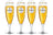 Krombacher Biergläser mit Stiel 300 ml - 4 Stück