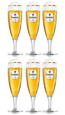 Krombacher Biergläser mit Stiel 300 ml - 6 Stück