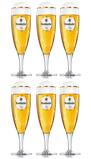 Krombacher Biergläser mit Stiel 300 ml - 6 Stück