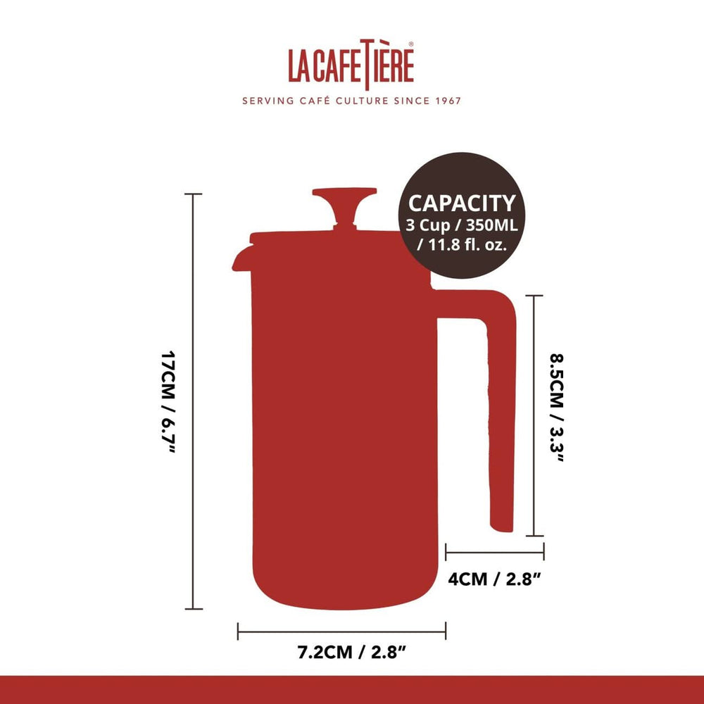 La Cafetiere Cafetiere Pisa Latte 350 ml / 3 Tassen - French Press, Stempelkanne