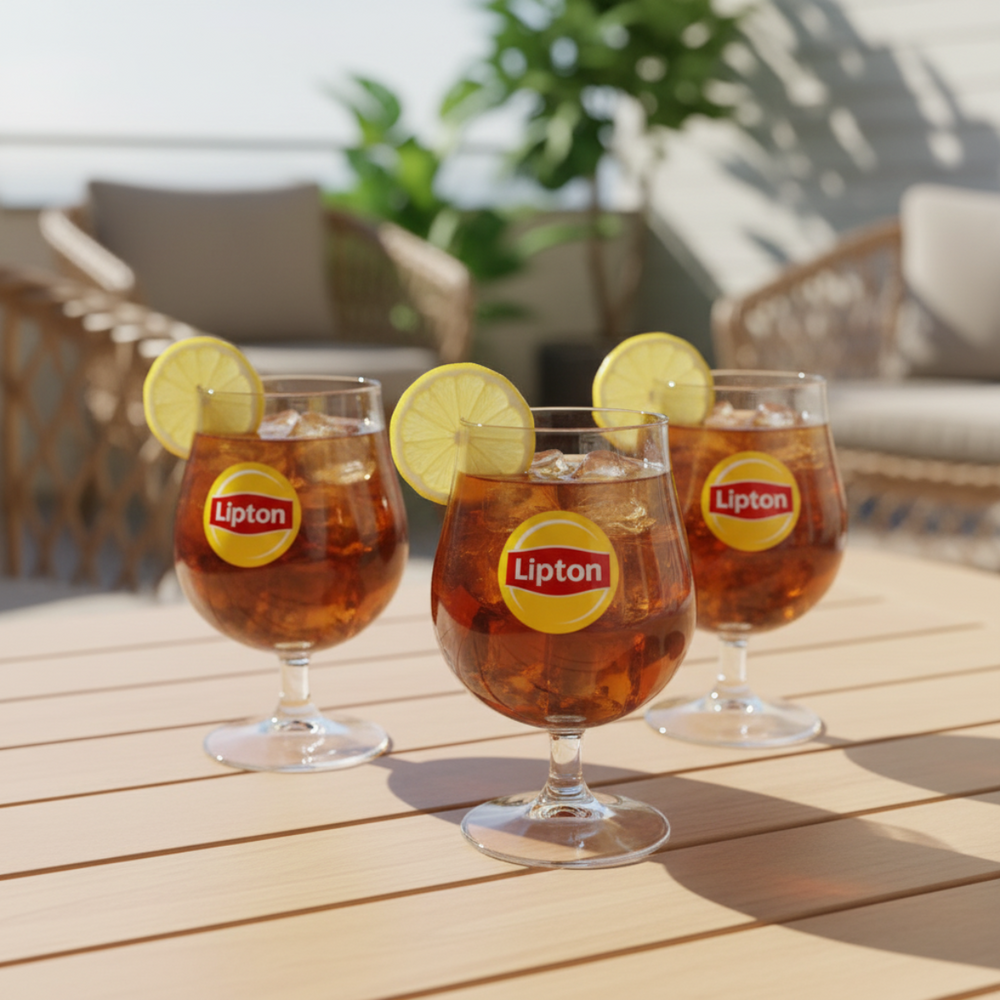 Lipton Ice Tea Kugelgläser - Transparent - 250 ml - 6 Stück