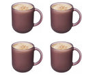 Luminarc Koffieglazen / Theeglazen met Oor Moka Delice Cherry - 250 ml - 4 stuks