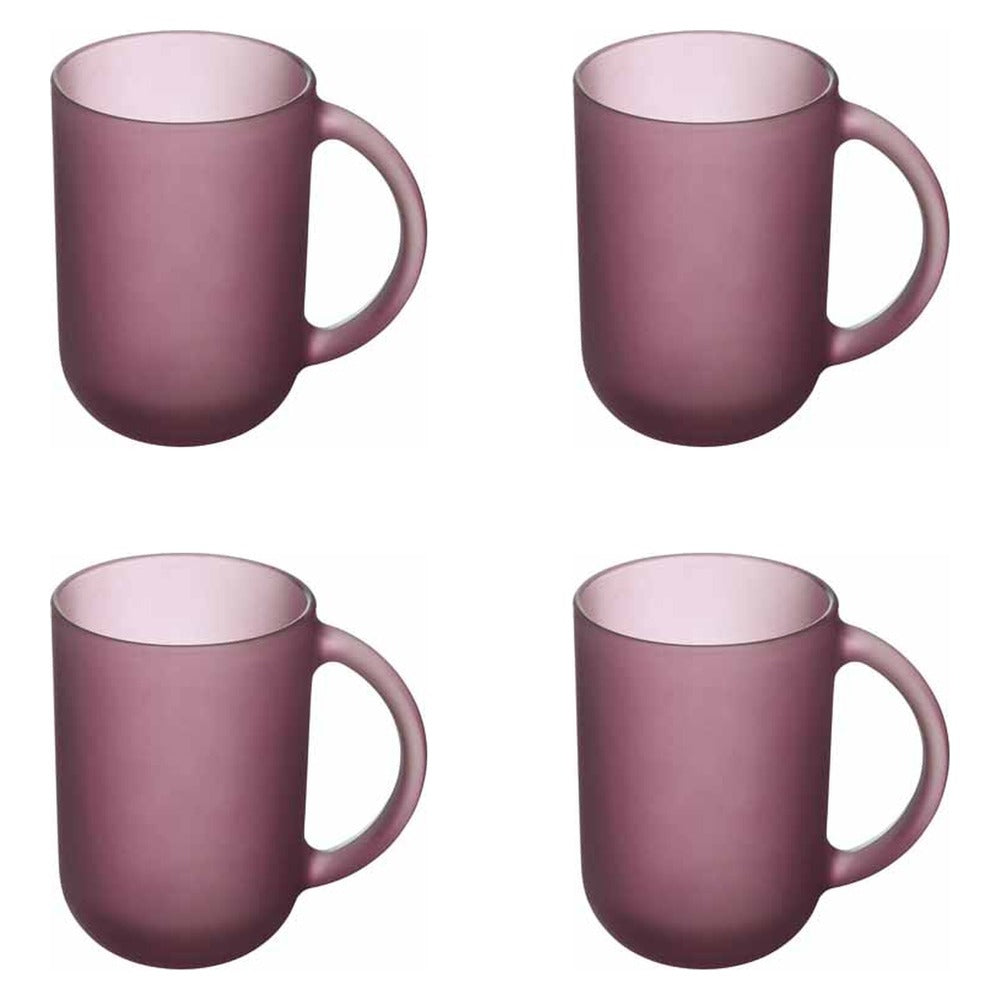 Luminarc Koffieglazen / Theeglazen met Oor Moka Delice Cherry - 320 ml - 4 stuks