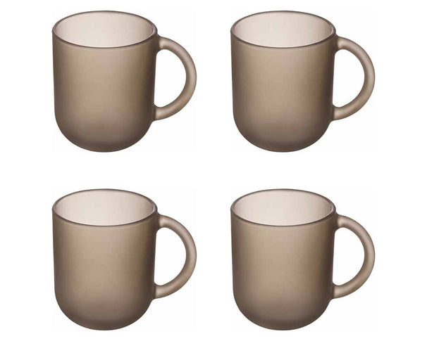 Luminarc Kaffeegläser / Teegläser mit Henkel Moka Delice Haselnuss - 250 ml - 4 Stück
