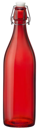 Bormioli Rocco Bügelflasche Giara - Rot - 1 Liter