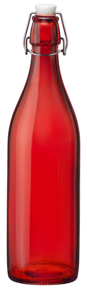 Bormioli Rocco Bügelflasche Giara - Rot - 1 Liter