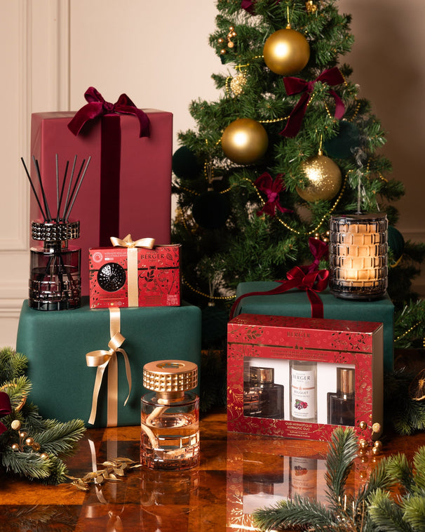 Maison Berger Geschenkset Duo Celebration - Duftstäbchen 90 ml & Raumspray 50 ml - Hypnotic Oud