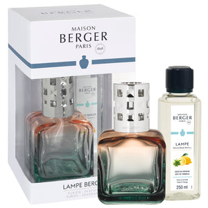 Maison Berger Geschenkset - Duftlampe - Glaçon Pêche/Verte - Zest of Verbena