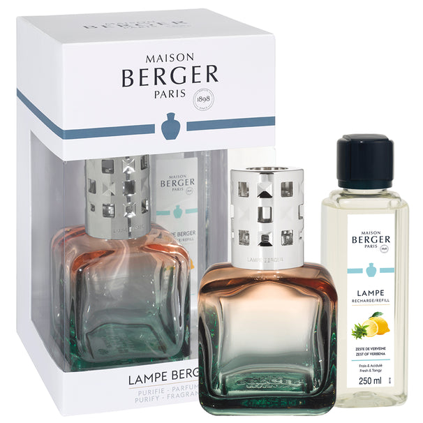 Maison Berger Geschenkset - Duftlampe - Glaçon Pêche/Verte - Zest of Verbena
