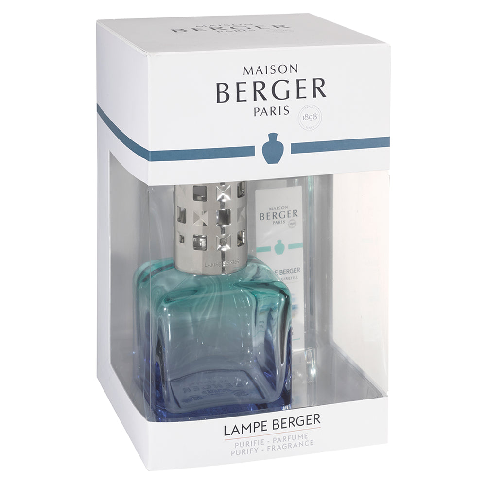 Maison Berger Geschenkset - Duftlampe - Glaçon Türkis/Blau - Ocean Breeze