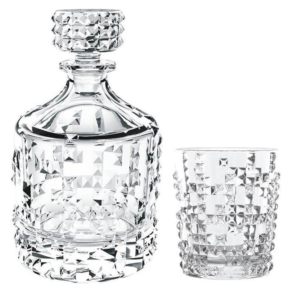 Nachtmann Whiskey Set Punk 3-delig - Karaf 750 ml & 2 Whiskeyglazen 348 ml - karaf en glas