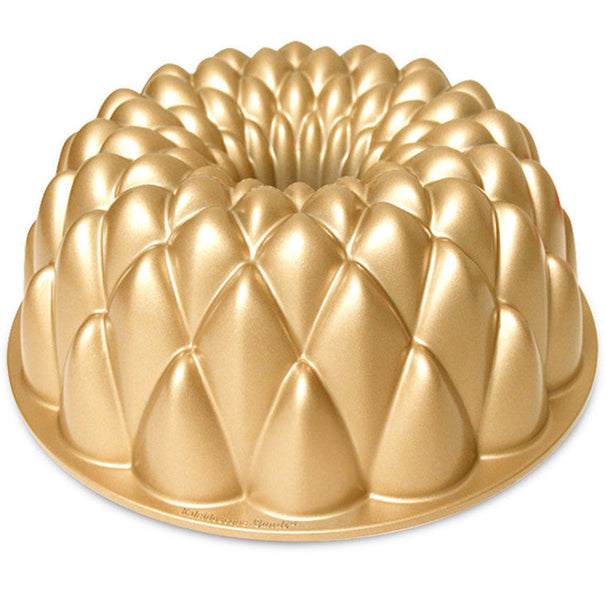 Nordic Ware Gugelhupfform Kaleidoscope Bundt Gold - Aluguss - ø 23 cm