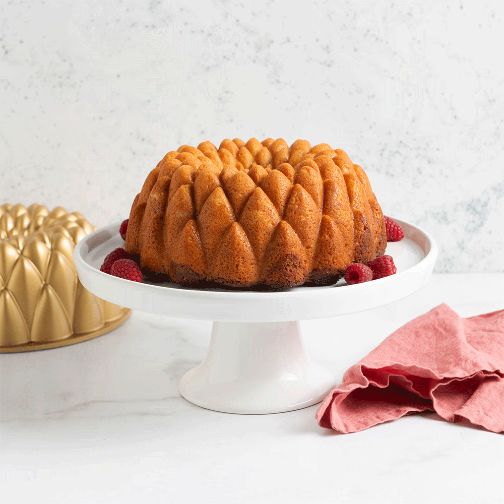 Nordic Ware Gugelhupfform Kaleidoscope Bundt Gold - Aluguss - ø 23 cm
