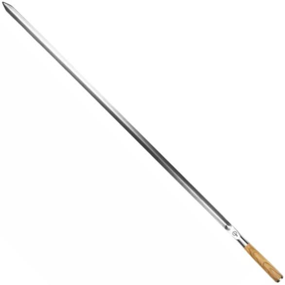 Forged BBQ Spieße Churrasco - Olivenholz / Stahl - V - Form - 70cm