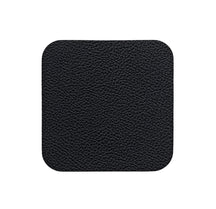 Cookinglife Untersetzer - Veganes Leder - Schwarz - 10 x 10 cm - 6 Stück