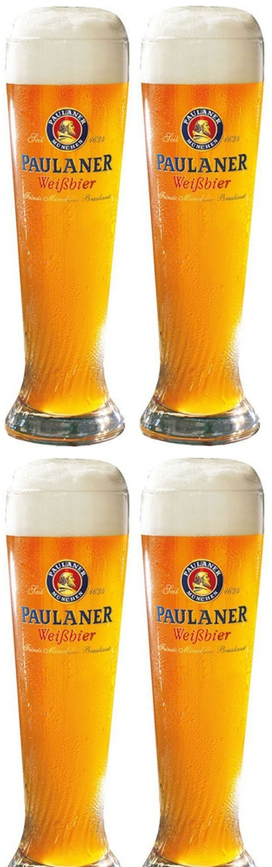 Paulaner Biergläser Weizen 300 ml - 4 Stück