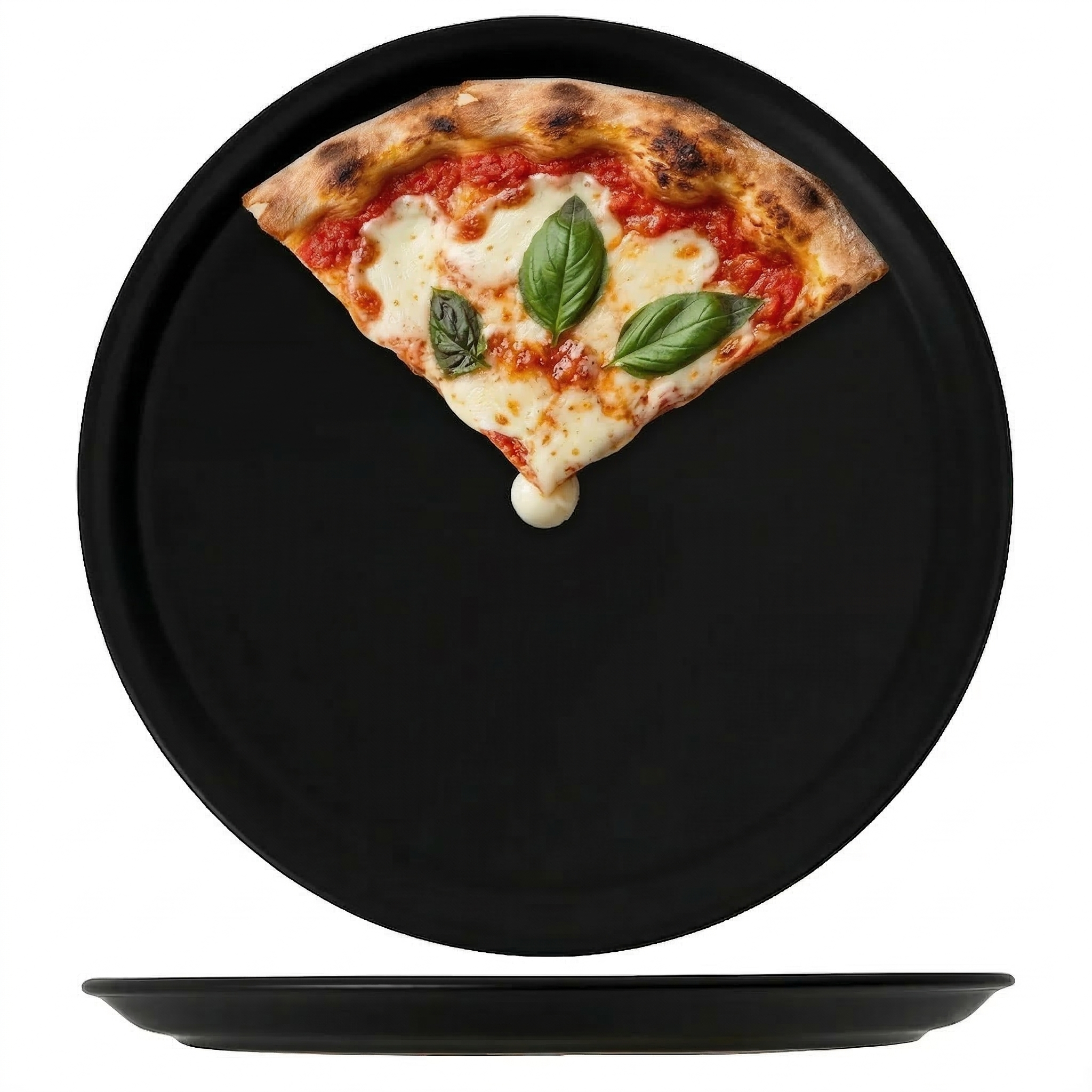 Cookinglife Pizzateller Schwarz ø 30 cm - 4 Stück von Cookinglife
