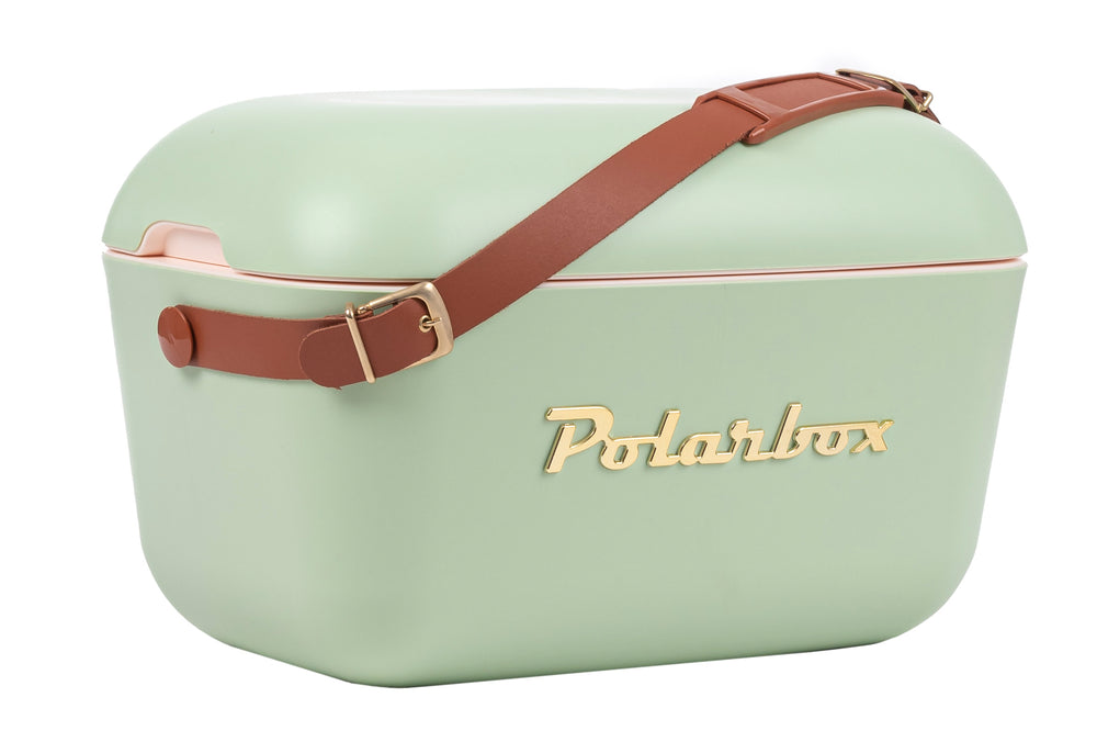 Polarbox Kühlbox mit Schultergurt - Olive Green-Gold - 12 Liter