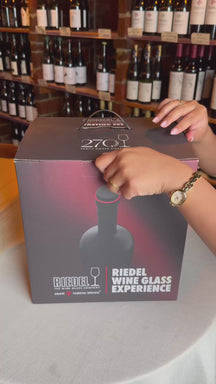 Riedel Weingläser-Set Fatto A Mano Black Tie - Bordeaux Grand Cru, Burgundy Grand Cru, Riesling & Oaked Chardonnay - 4 Stück