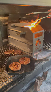 Blackwell Grillplatte BBQ / Backplatte aus Gusseisen Ø 30 cm – ohne Antihaftbeschichtung – beidseitig