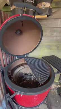 Cookinglife Halbmond-Grillrost aus Gusseisen - Geeignet für 46 cm Kamados