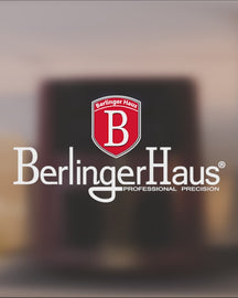 BerlingerHaus Heißluftfritteuse XL Matt Bordeaux - mit Sichtfenster - 5 Liter - 1400W