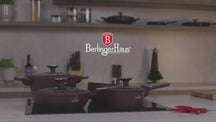 BerlingerHaus Topfset Nordic Matt Bordeaux 7-teilig - Kochtopf ø 20, 24, 28 cm, Bratpfanne ø 20 & 24 cm - Geeignet für alle Wärmequellen