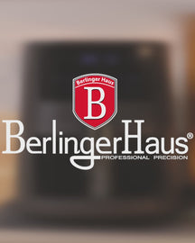 BerlingerHaus Heißluftfritteuse XXXL Mat Antrazit - mit Sichtfenster - 8 Liter - 1650W