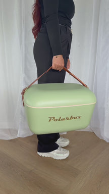 Polarbox Kühlbox mit Schultergurt - Olive Green-Gold - 20 Liter