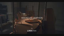 LIND DNA Untersetzer Nupo - Leder - Dunkelbraun - ø 10 cm - 4 Stück